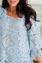 Load image into Gallery viewer, Lace Surprise Blouse In Blue