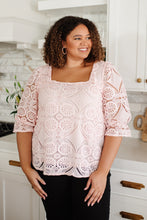 Load image into Gallery viewer, Lace Surprise Blouse In Pink