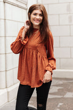 Load image into Gallery viewer, Madeline Polkadot Top in Camel