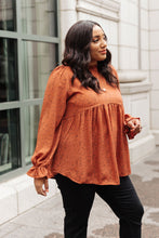 Load image into Gallery viewer, Madeline Polkadot Top in Camel