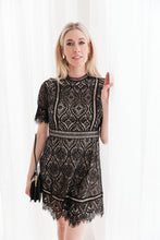 Load image into Gallery viewer, Malina Lace Dress in Black