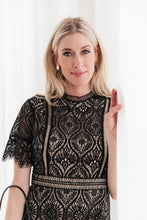 Load image into Gallery viewer, Malina Lace Dress in Black