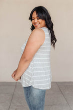 Load image into Gallery viewer, Marina Stripe Tank in Gray