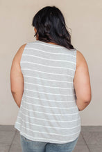 Load image into Gallery viewer, Marina Stripe Tank in Gray