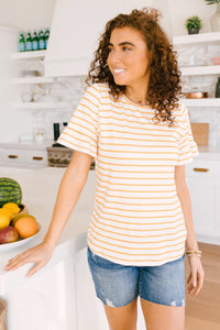 Mellow Yellow Striped Top