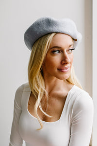 Ohh La La Beret in Ice Blue