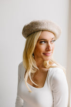 Load image into Gallery viewer, Ohh La La Wool Beret in Taupe