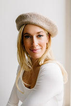 Load image into Gallery viewer, Ohh La La Wool Beret in Taupe