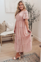 Load image into Gallery viewer, Olivia Tiered Maxi Dress in Pink
