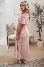 Load image into Gallery viewer, Olivia Tiered Maxi Dress in Pink