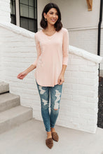 Load image into Gallery viewer, Perfect V Neck in Blush