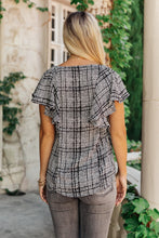 Load image into Gallery viewer, Plaid Ruffled Top