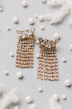 Load image into Gallery viewer, Rhinestone Fringe Earrings