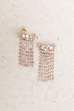 Load image into Gallery viewer, Rhinestone Fringe Earrings