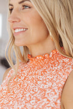 Load image into Gallery viewer, Roxanne Mock Neck Blouse In Persimmon