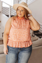 Load image into Gallery viewer, Roxanne Mock Neck Blouse In Persimmon