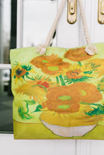 Load image into Gallery viewer, Sunflower Painting Tote