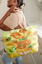 Load image into Gallery viewer, Sunflower Painting Tote