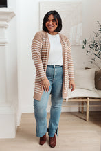 Load image into Gallery viewer, Swift Stripes Pocket Cardigan In Taupe