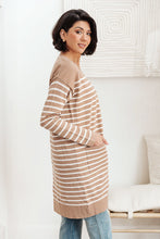 Load image into Gallery viewer, Swift Stripes Pocket Cardigan In Taupe