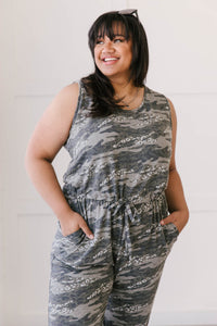 Megan Jumpsuit in Camo