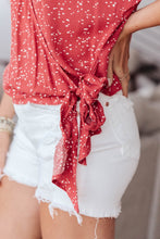 Load image into Gallery viewer, Tie A Bow Top In Red