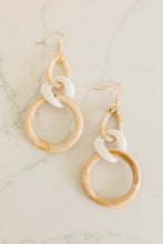 Load image into Gallery viewer, White Marble Hoop Earrings