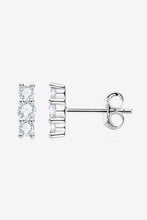 Load image into Gallery viewer, Heartbeat Rhythm 925 Sterling Silver Moissanite Stud Earrings