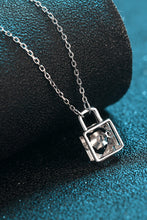 Load image into Gallery viewer, Moissanite Lock Pendant Necklace