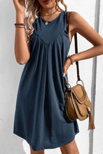 Load image into Gallery viewer, Round Neck Sleeveless Mini Dress